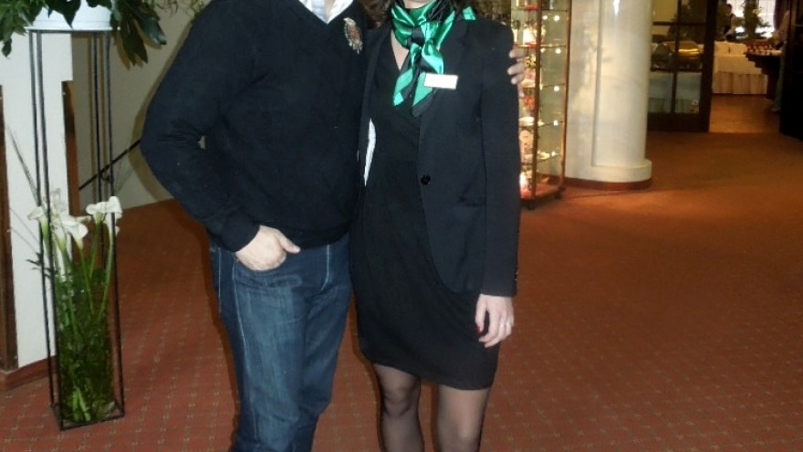 Patrizio Buono zu Gast im relexa Waldhotel Schatten (hier li. im Bild mit